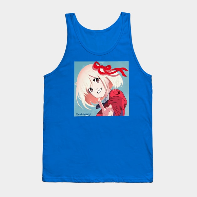 Chisato Nishikgi, Wonder Egg Priority Tank Top by ArtSqueeze